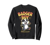 Badger Boy Mens Cute Cartoon Forest Animal Wildlife Sweatshirt