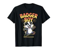 Badger Boy Mens Cute Cartoon Forest Animal Wildlife T-Shirt