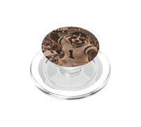 Badger Celebration Game Day Selfie Vintage School Mascot Fun PopSockets PopGrip for MagSafe