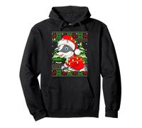 Badger Christmas Lights Cute Animal Ugly Xmas Sweaters Pullover Hoodie