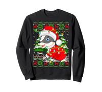Badger Christmas Lights Cute Animal Ugly Xmas Sweaters Sweatshirt