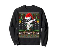 Badger Christmas Lights Funny Santa Ugly Sweaters Cute Xmas Sweatshirt