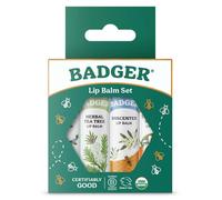 Badger Classic Lip Balm Set - Green - Pack of 4