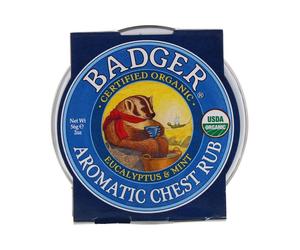Badger Company, Aromatic Chest Rub, Eucalyptus & Mint, 56g