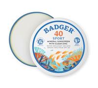 Badger Company, Clear Zinc Sunscreen Cream, SPF40, Unscented, 2.4 oz (68 g)