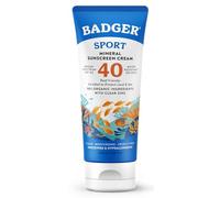 Badger Company, Clear Zinc Sunscreen Cream, SPF40, Unscented, 87ml