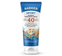Badger Company, Clear Zinc Sunscreen Cream, SPF40, Unscented, 87ml