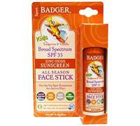 Badger Company, Kids Sport Sunscreen All Season Face Stick, SPF 35, Tangerine & Vanilla, .65 oz (18.4 g)