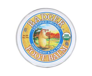 Badger Company, Organic, Foot Balm, Peppermint & Tea Tree, 21g