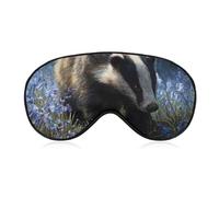 Badger Flowers Bluebells Sleep Eye Mask Night Shade Cover Soft Adjustable for Travel Naps