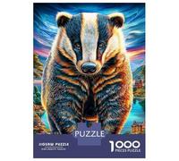 Badger Jigsaw Puzzle for Adults And Teenagers, Impossible 1000 Piece Puzzle, Mindfulness & Family Fun Activity, Challenging Puzzle Game 38x26cm/1000pcs