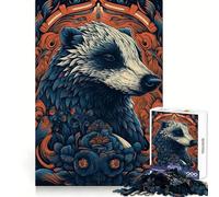 Badger Mystical 1000 Piece Jigsaw Puzzles for Adults Teenagers Reasoning Practice Restful Escape Premium Edges Meaningful Gift (50x75cm)