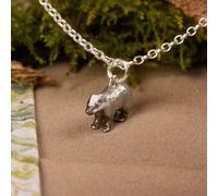 Badger Necklace - Enamelled Sterling Silver