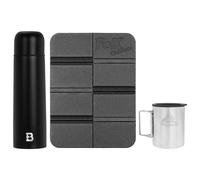 Badger Outdoor Liquid Thermos 750 ml + Thermal mug + MFH mat - set