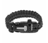 Badger Outdoor Paracord Bracelet with flint - Black