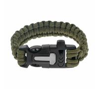 Badger Outdoor Paracord Bracelet with flint - Olive
