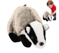 Badger Plush - Plush Material 16x16x36cm | Cute Stuffed Animal Doll Soft Cuddly Toy | Decorative Animal Płush For Bedroom Living Room Office Home Decor Gift For Kids And Collectors Use