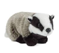 Badger Plush Soft Toy Animal Teddy by Living Nature. Wild Life Gift. 20cm L
