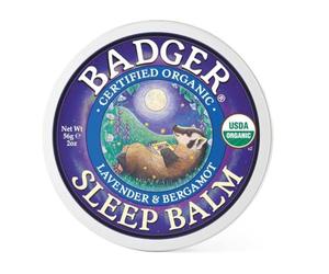 Badger Sleep Balm | Natural Aromatic Sleep Aid | Sleep Care With Lavender and Bergamot Essential Oils | Calms The Mind & Relieves Stress | Cruelty & Gluten-Free (56g)