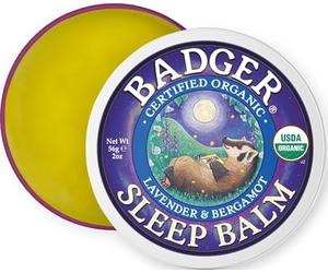 Badger Sleep Balm | Natural Aromatic Sleep Aid | Sleep Care with Lavender and Bergamot Essential Oils | Calms The Mind & Relieves Stress | Cruelty & Gluten-Free (56g)