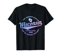 Badger State Map Pride Vintage of Wisconsin, East, 1848 T-Shirt