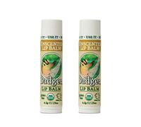 Badger - Unscented Classic Lip Balm, Made with Organic Olive Oil, Beeswax & Rosemary, Natural Lip Balm, Certified Organic, Moisturizing Lip Balm, 0.15 oz (2 Pack)