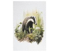 Badger Wooden Jigsaw Puzzles, 1000 Piece Puzzle Board Game, Best Gift for Adults And Kids, Family Game, 78×53cm