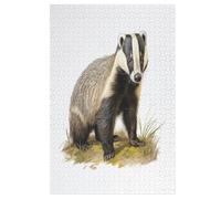 Badger Wooden Jigsaw Puzzles for Adults 1000 Piece Puzzle for Kids & Teens, Fun Educational Games for Family Game Night 78×53cm