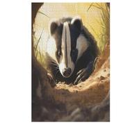 Badger Wooden Puzzles for Adults,1000 Piece,Jigsaw Puzzle for Teens Brain Challenge 78×53cm