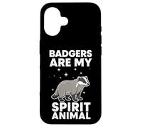 Badgers Are My Spirit Animal Case for iPhone 16