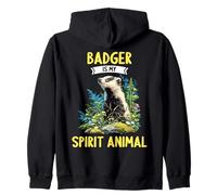 Badgers Badger is my spirit animal Zip Hoodie