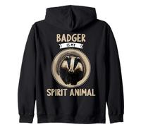 Badgers Badger is my spirit animal Zip Hoodie