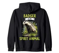 Badgers Badger is my spirit animal Zip Hoodie