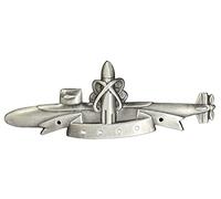 Badges And Collar Devices Navy SSBN Submarine Deterrent Patrol Badge Oxidized Finish - Regulation