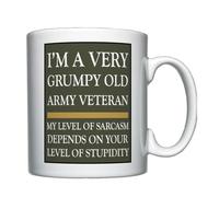 Badges On Mugs Grumpy Old Army Veteran Personalised Mug