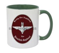 Badges On Mugs The Parachute Regiment King's Crown Two Tone Green Personalised Mug