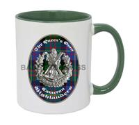 Badges On Mugs The Queen's Own Cameron Highlanders Two Tone Green Personalised Mug