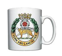 Badges On Mugs York and Lancaster Regiment Personalised Mug
