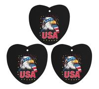 Badges U.S. Flag Car Air Freshener 3-pack Aromatherapy Tablets Hanging Scented Cards for Rooms Bathrooms Wardrobe Love form