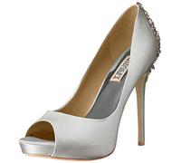 Badgley Mischka Kiara Women's Pumps - Comfortable, Easy to Wear Platform Heels, White, 4 UK