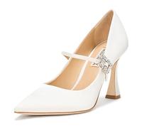 Badgley Mischka Women's Antonia Pump, Soft White, 6 UK