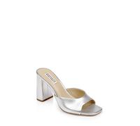 Badgley Mischka Women's Cadence Heeled Sandal, Silver, 7.5 UK