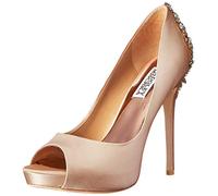 Badgley Mischka Women's Kiara Dress Pump, Latte, 5 UK
