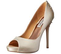 Badgley Mischka Women's Kiara Platform Pump, Ivory, 9 UK