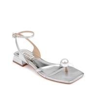Badgley Mischka Women's Lola Heeled Sandal, Silver, 6 UK