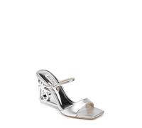 Badgley Mischka Women's Luna Heeled Sandal, Silver, 6.5 UK