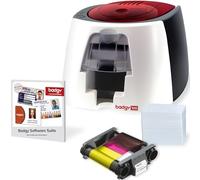 Badgy 100 - Includes Printer, Design Software, 50 White Cards and Colour Ribbon for 50 Prints