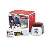 Badgy200 - ID Badge Printer- For Custom Badges and Identification Badges - Badgy200 Badge Making Machine Includes Printer, Design Software,100 White Cards and Color Ribbon for 100 Prints
