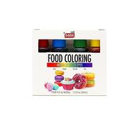 Badia Food Coloring (Blue,Green,Yellow,Red) 0.3 OZ. Each Bottle (35ml Total Coloring)