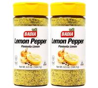 Badia Lemon Pepper Seasoning 184.3g | PACK OF 2 | Pimienta Limon | Gluten Free | Lemon Pepper | Premium Quality Seasoning.
